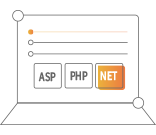 支持ASP、PHP、.Net等多種語言開發(fā)